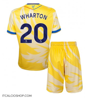 Crystal Palace Adam Wharton #20 Seconda Maglia Bambino 2024-25 Manica Corta (+ Pantaloni corti)